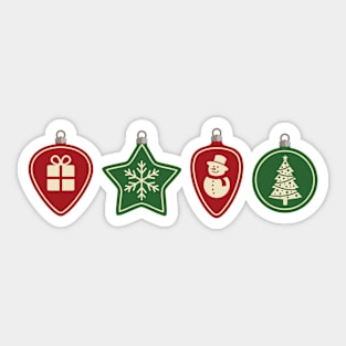 Christmas Baubles Sticker